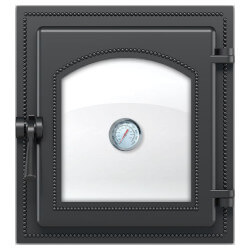 Дверца для печи 270 с термометром Везувий